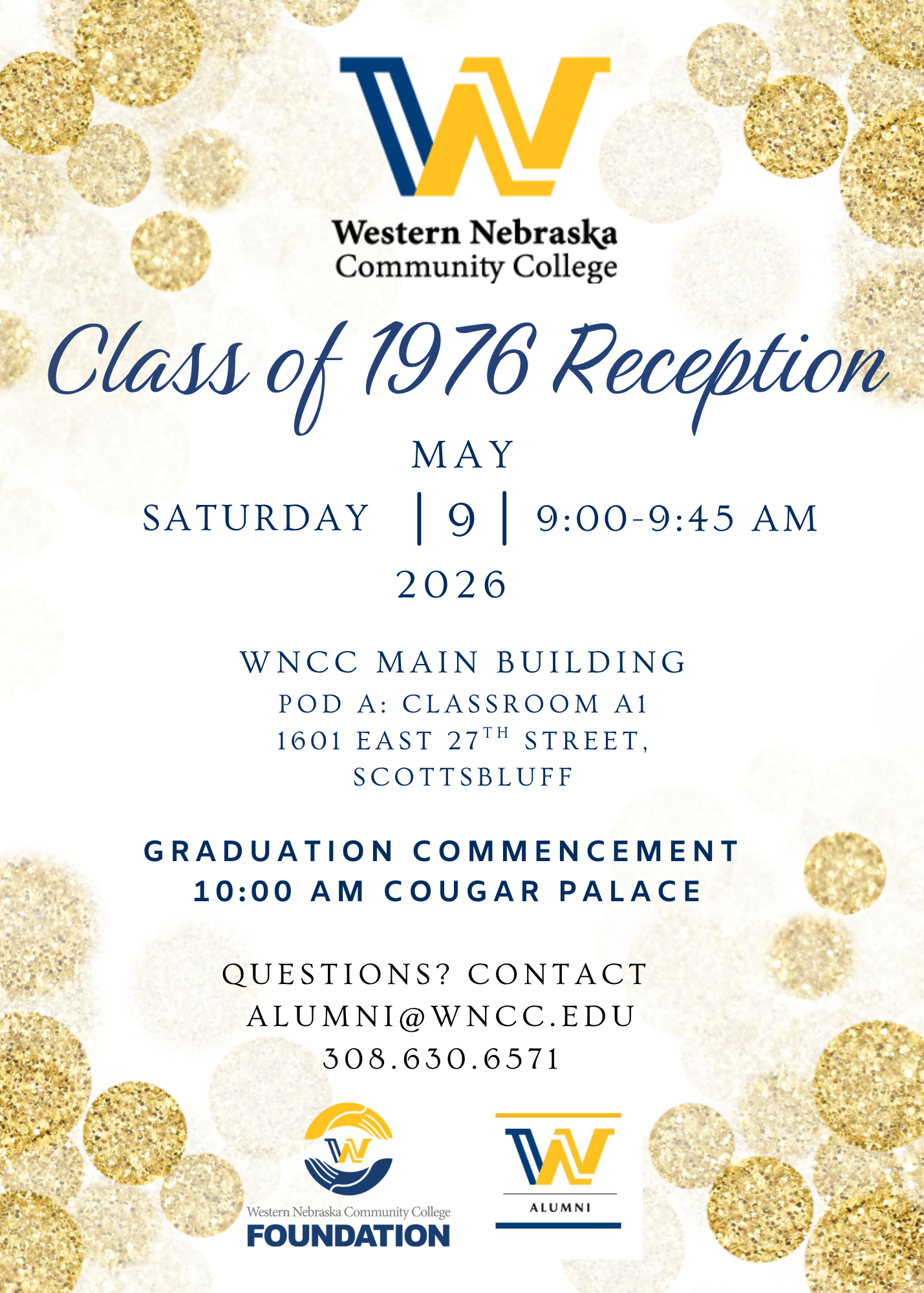 Event Promo Photo For WNCC Class of 1976 Reception
